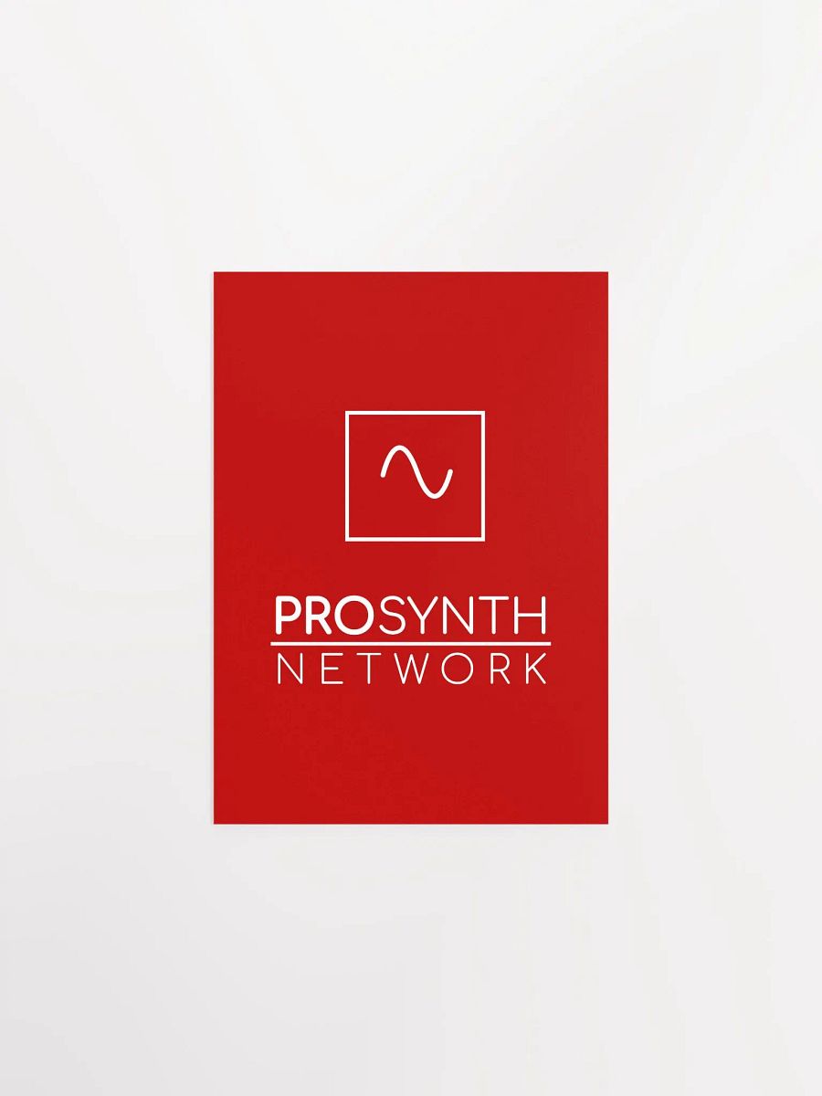 Pro Synth Network Poster (Red) product image (11)