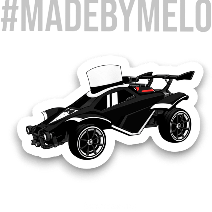 Fancy Carball Bot: Car - Die-Cut Magnet | #MadeByMELO product image (1)