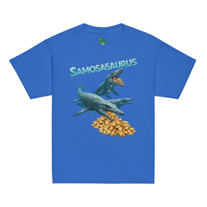 Samosasaurus - Mosasauraus and Samosa Funny Youth Dinosaur Shirt product image (17)