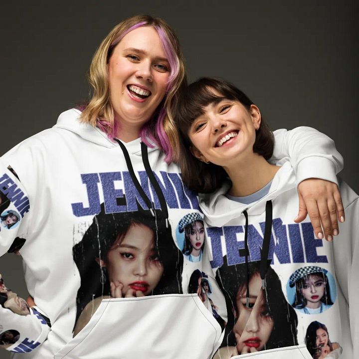Jennie x Blackpink All-Over Print Hoodie product image (1)