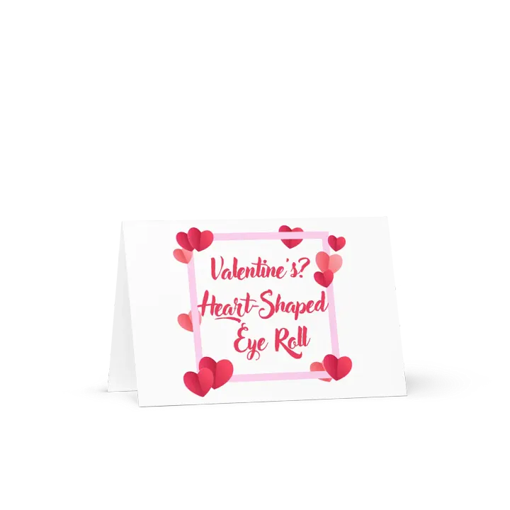 Valentine's? Heart-Shaped Eye Roll Card product image (1)