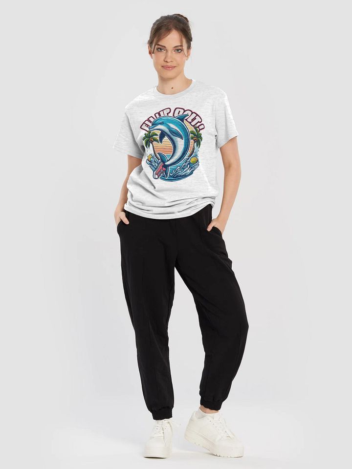 Sunset Dolphin Sneaker T-Shirt product image (2)