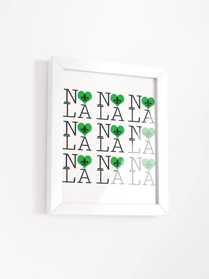 I LOVE NOLA **LEGACY POSTER** (GREEN HEART) product image (2)