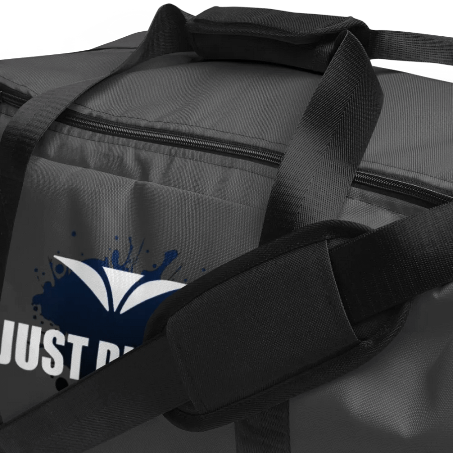 Just Did It! Blue Splatter Gray Duffle Bag product image (6)