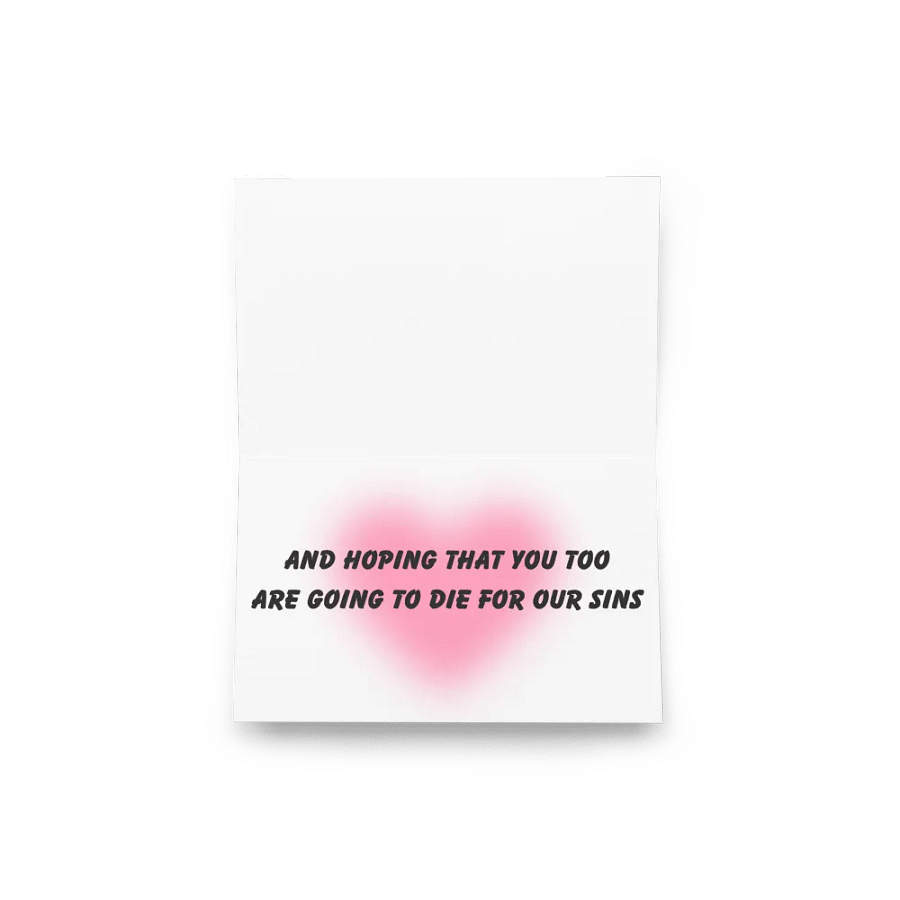 FUNNY GREETING CARDS 4U - Happy Easter…And hoping that you too are going to die for our sins product image (7)