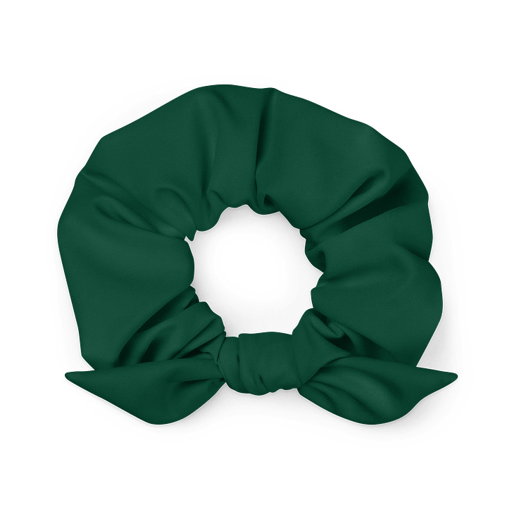Out of Touch Billionaire Money Green Solid Color Eco Friendly Scrunchie with a Bow product image (1)