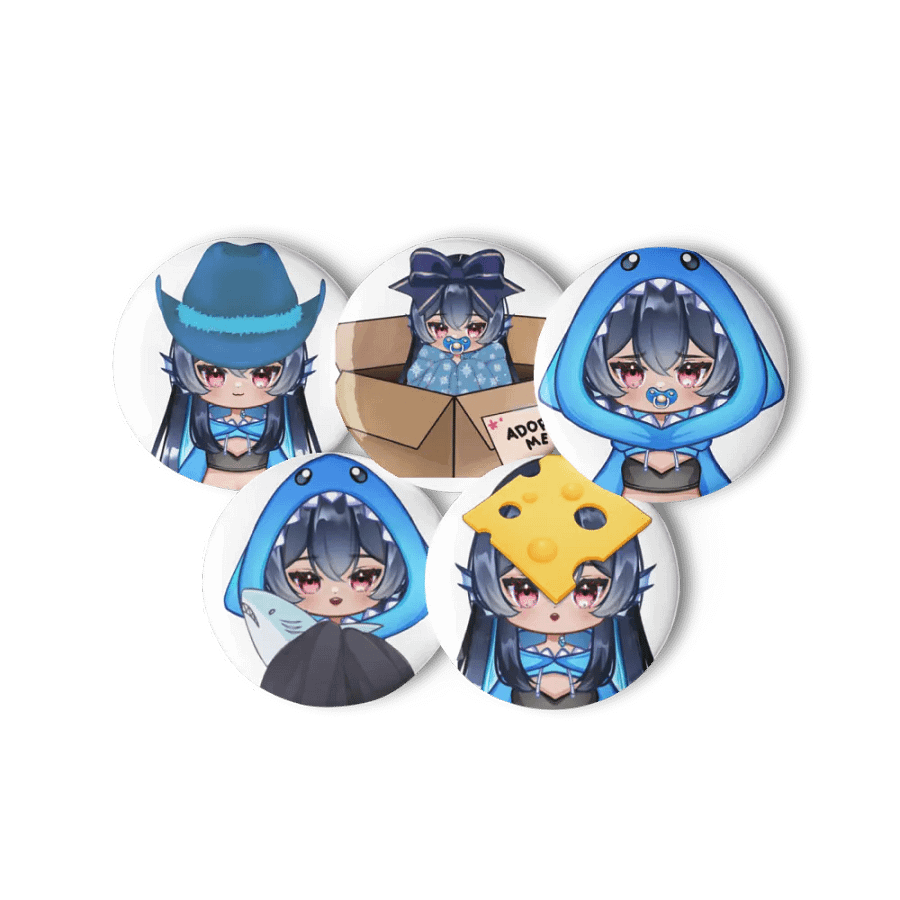 Chibi Button Pin Set (5) product image (11)