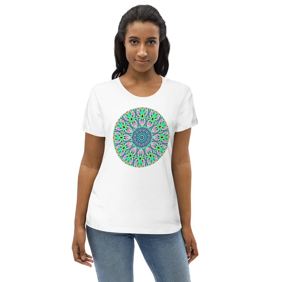 Abstract Kaleidoscope Patterned Coloured Shapes Women's T Shirt product image (6)