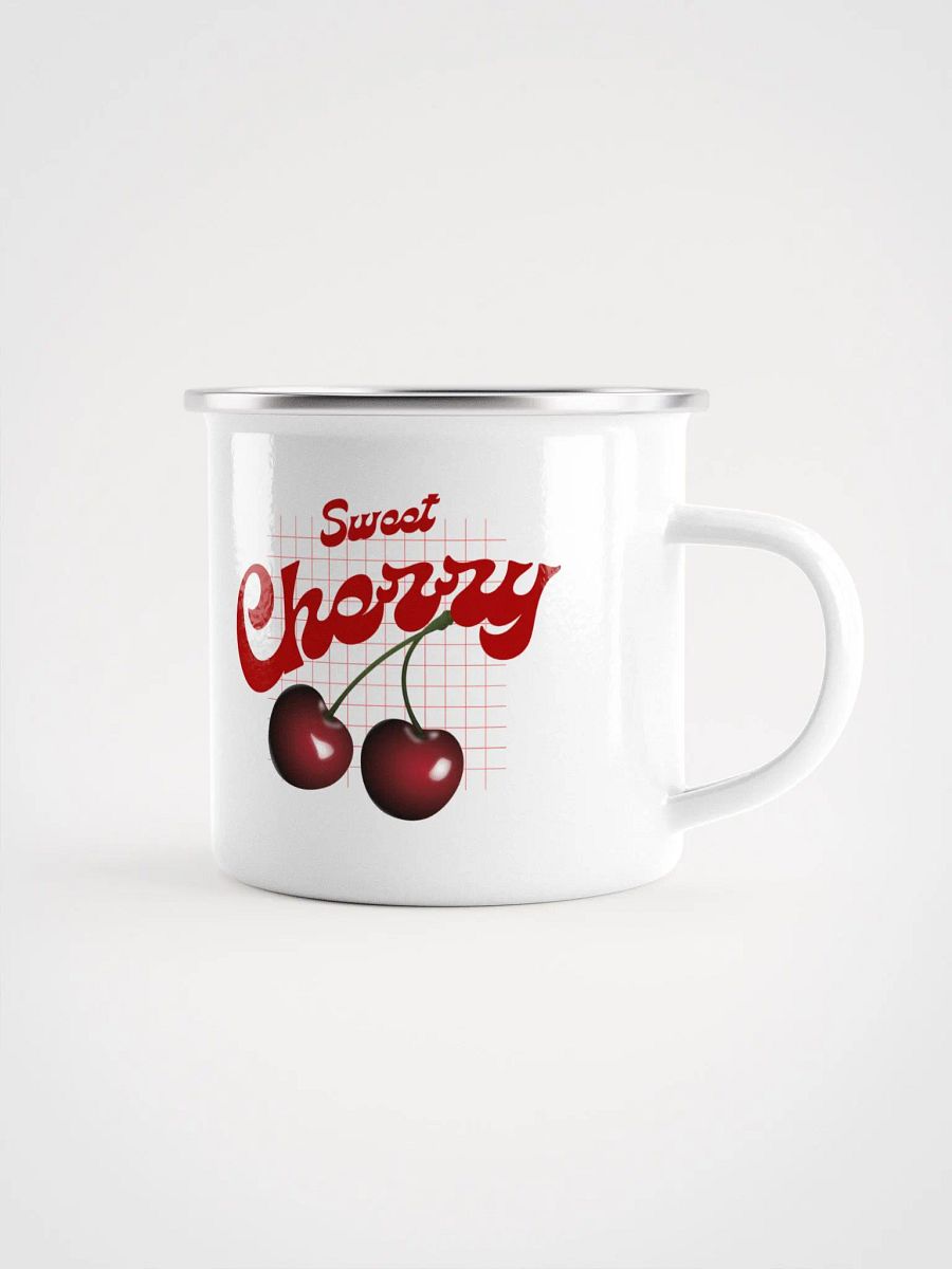 Cherry Adventure Enamel Mug product image (1)