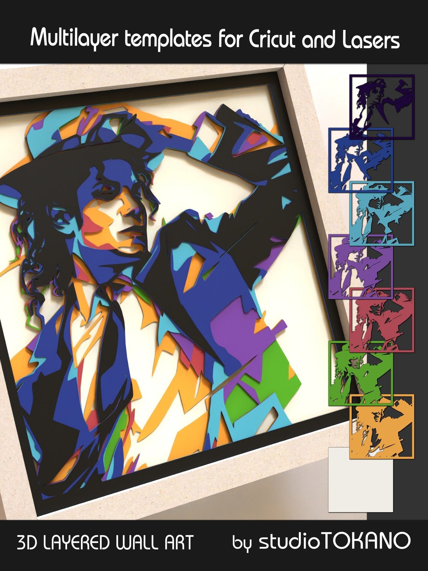 Michael Jackson Multi layered Shadowbox product image (7)