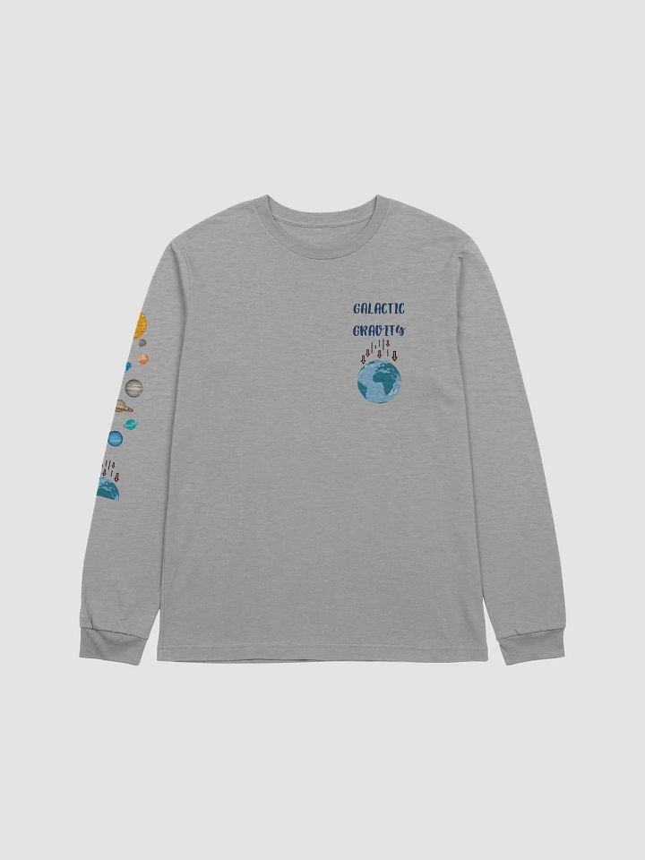 Galactic Gravity Solar System Zodiac Oversized Comfort Colors Long Sleeve Tee product image (3)