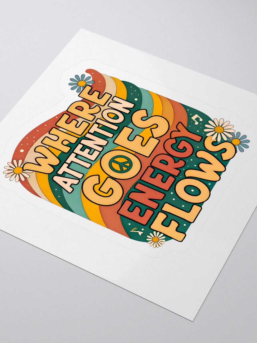 Energy Flows Kiss Cut Sticker product image (3)