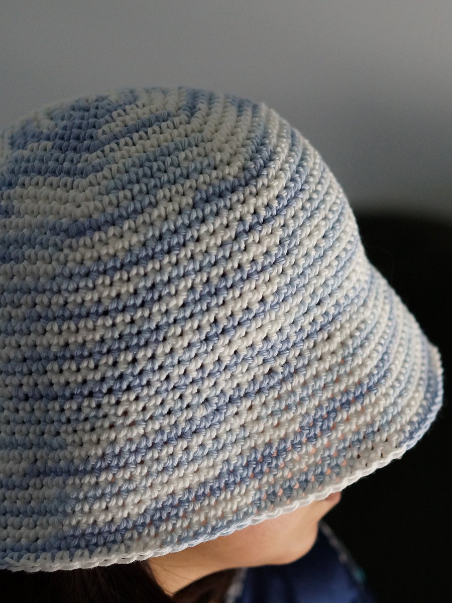 Perfect single crochet bucket hat pdf pattern product image (2)