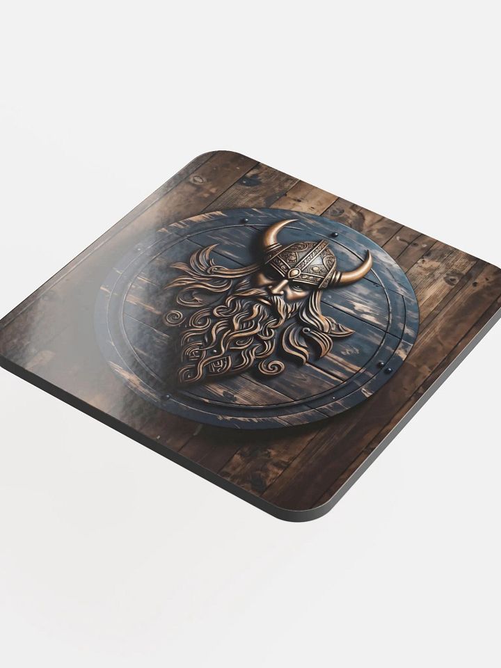 Glossed Cork Coaster - Viking product image (1)