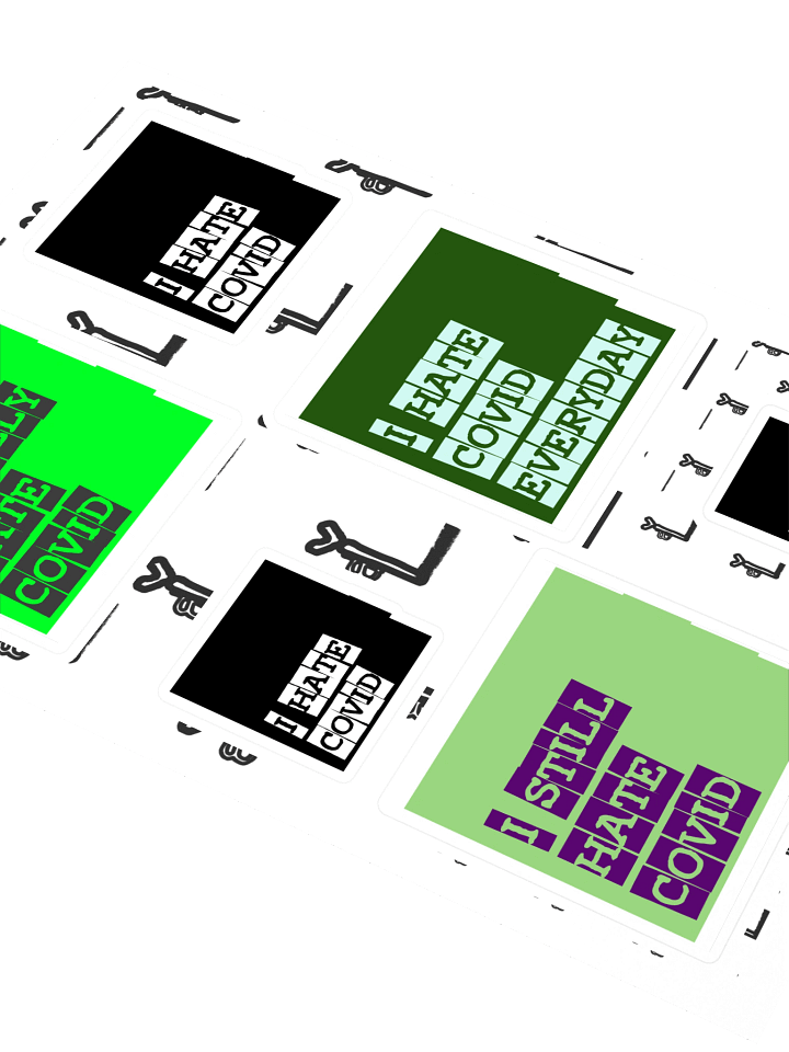 I HATE COVID Stickers (Green Expansion) product image (2)