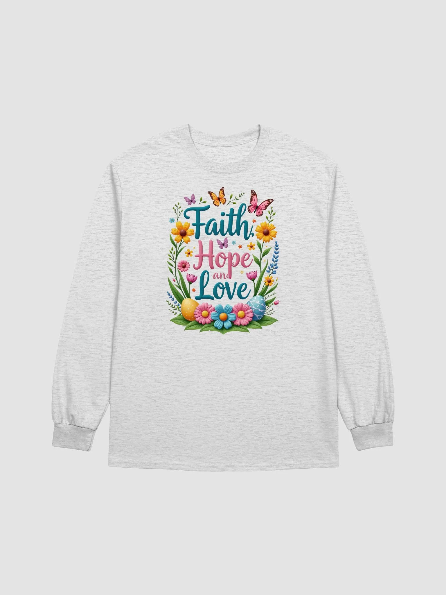 Faith Hope and Love Floral Long Sleeve Tee product image (5)