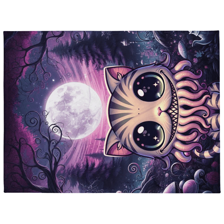 We're All Mad Here - Cheshire Cthulhucat Blanket product image (1)