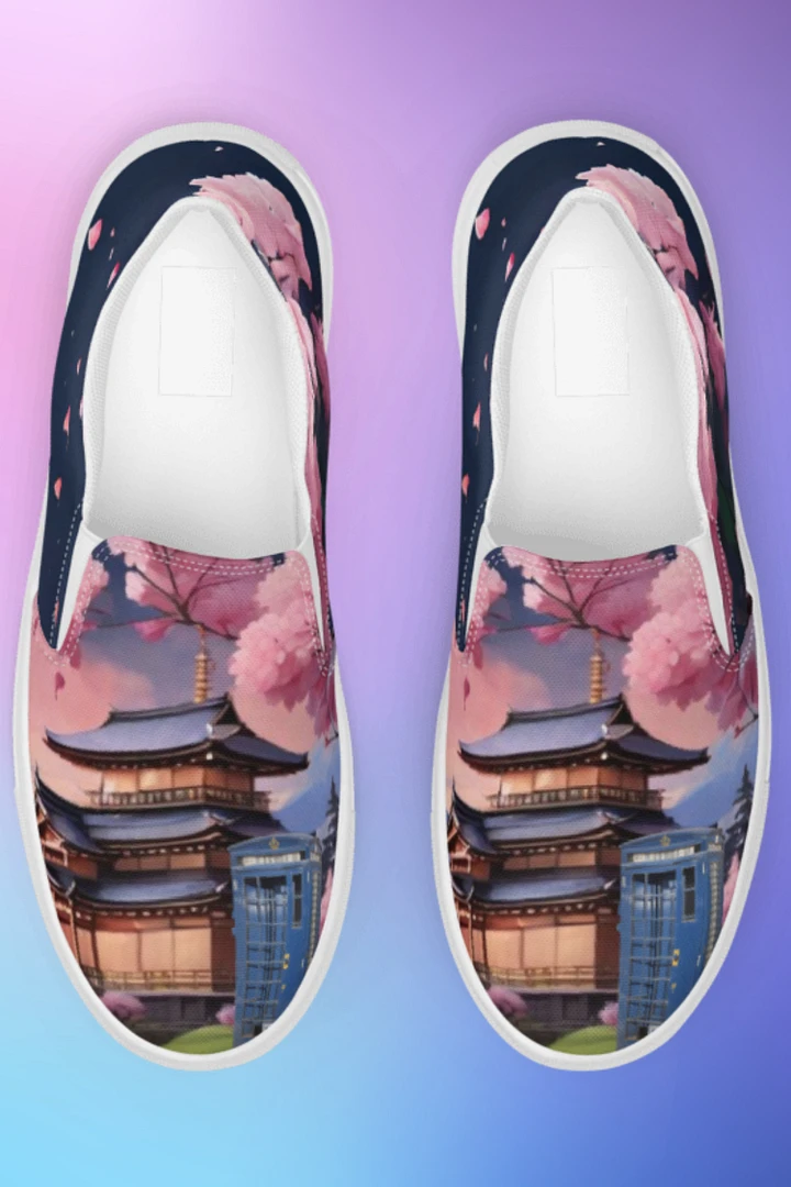 Dr Who Tardis in Japan All Over Print Slip on Shoes product image (1)