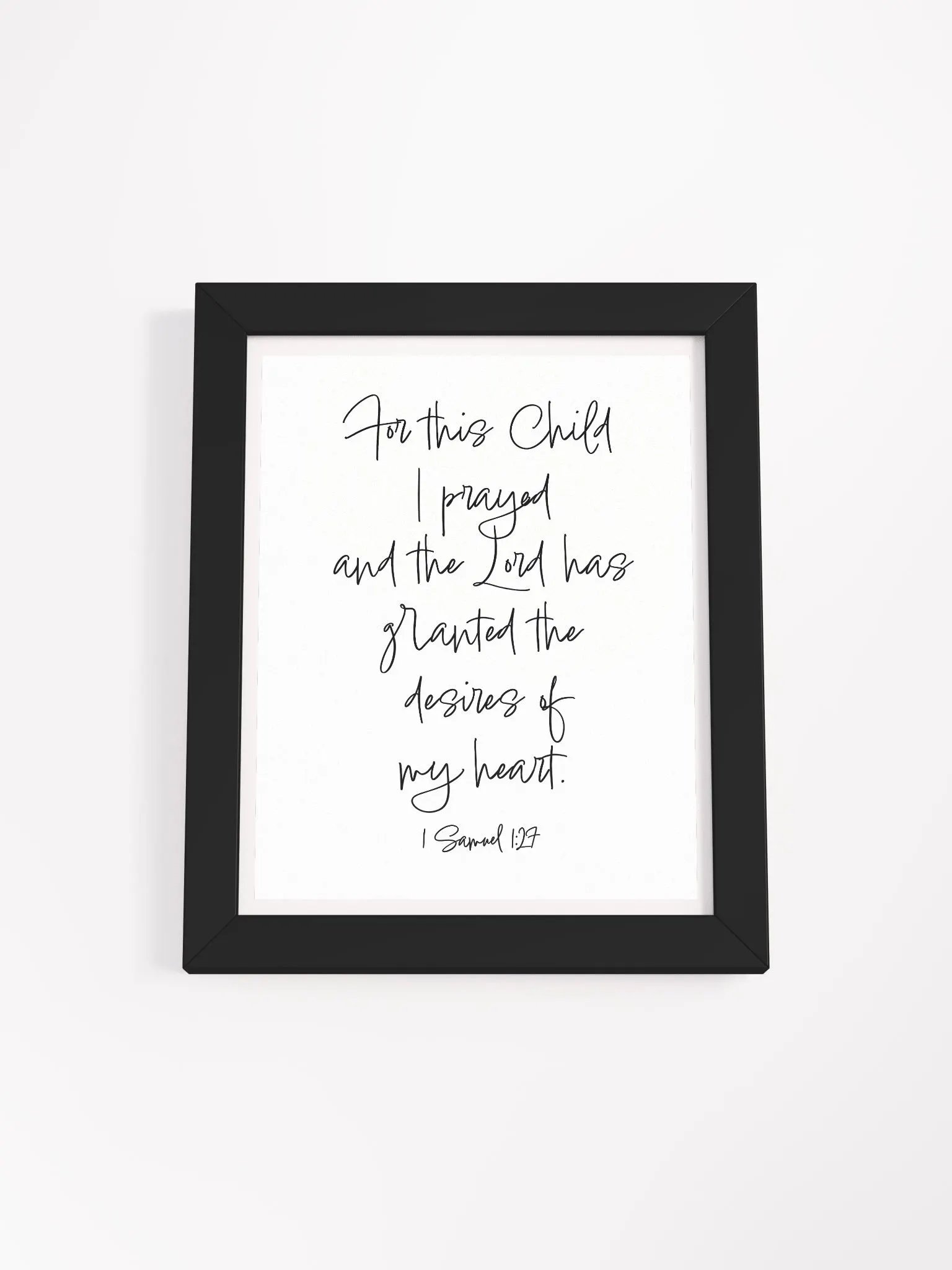 For this Child, I prayed - Framed product image (1)