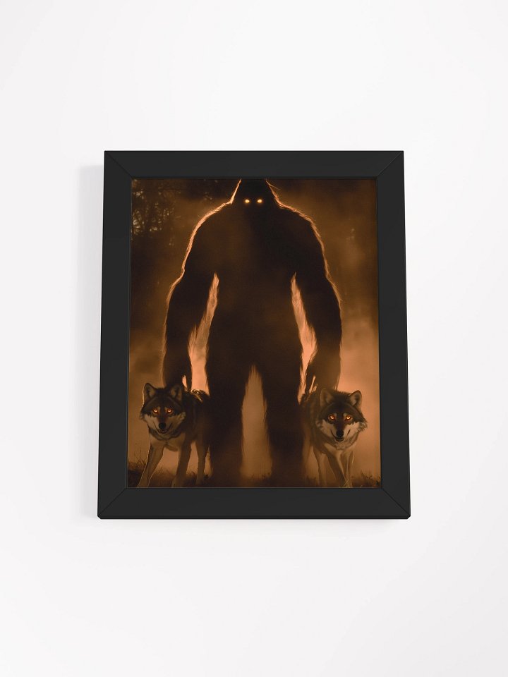 Bigfoot with Wolves – Cryptid Wall Art Poster product image (3)