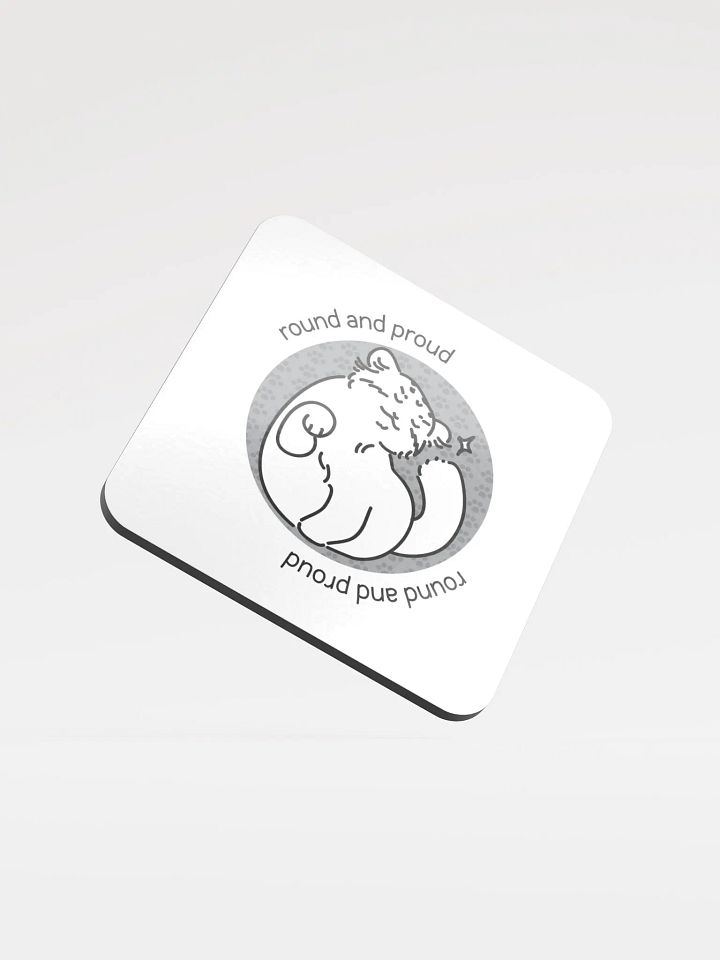 Round and Proud Manul Unlabeled Version - Coaster product image (1)