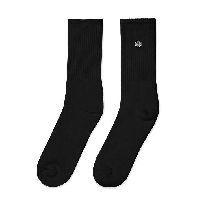Iron Cross Embroidered Crew Socks product image (4)