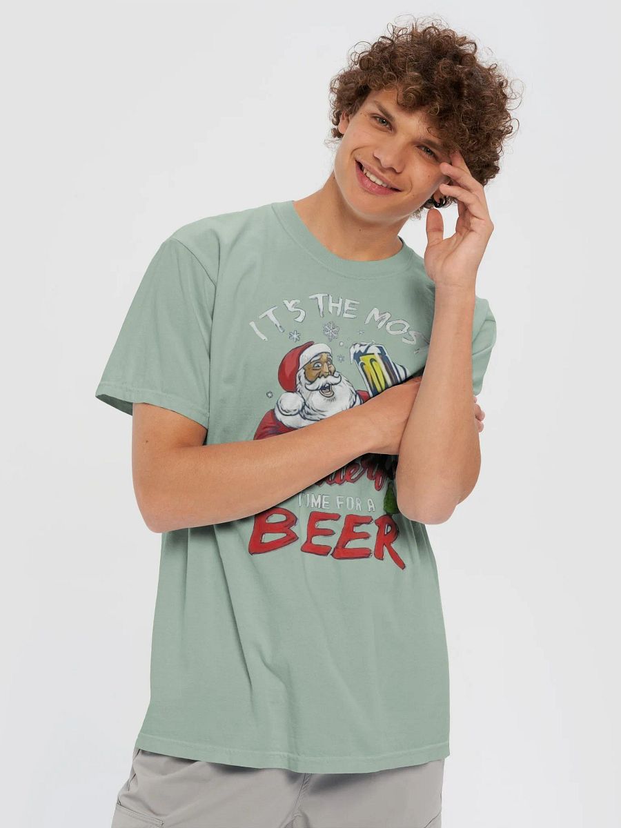 Santa’s Holiday Cheers Comfort Colors Garment-Dyed Heavyweight T-Shirt product image (5)