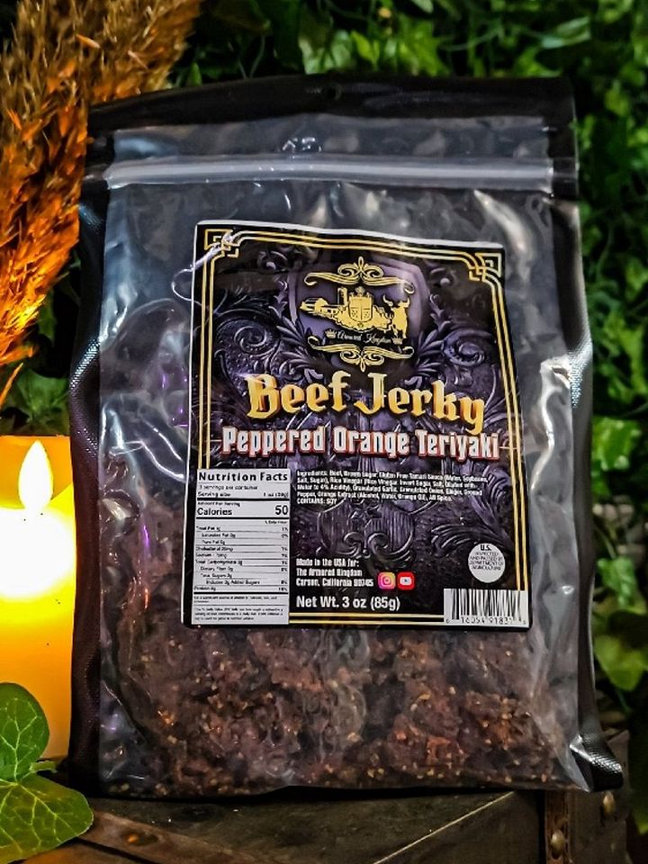 The Armored Kingdom Peppered Orange Teriyaki Jerky product image (1)
