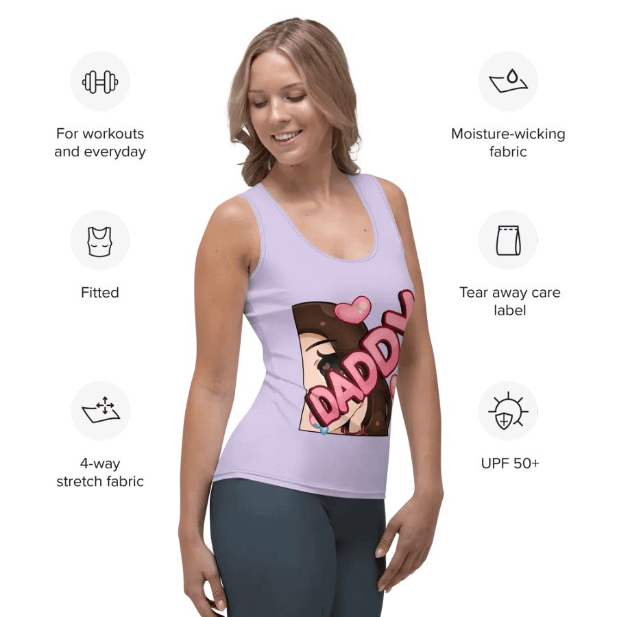 Daddy Emote All-Over Print Women's Tank Top product image (7)