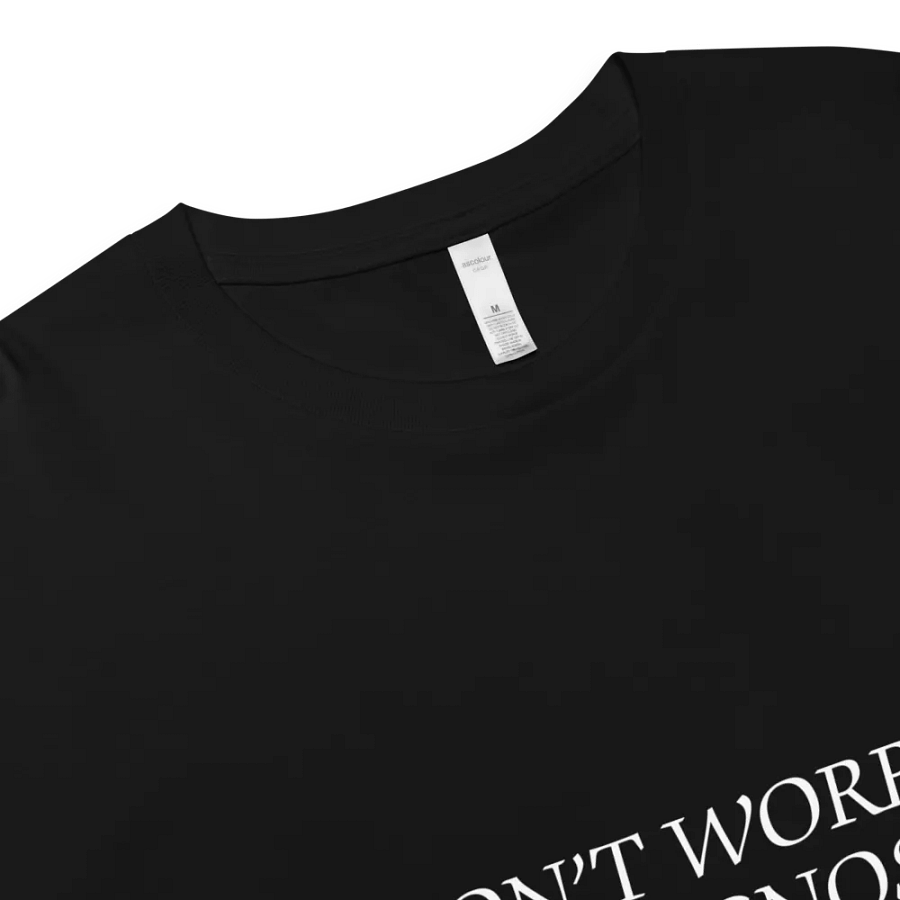 DW, IT'S DIAGNOSED (white) printed cotton crop top product image (5)