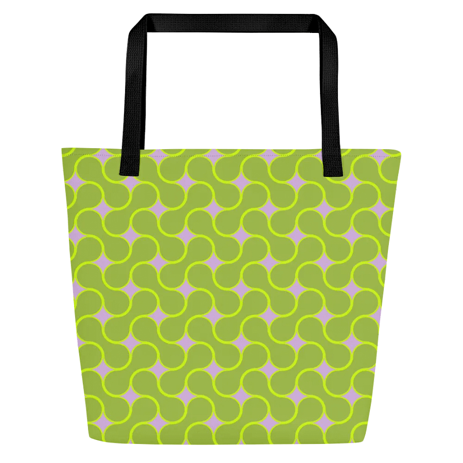 Lime Green Metaball Pattern All Over Print Tote product image (2)