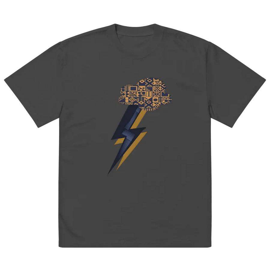 Golden Bolt Oversized Faded T-Shirt product image (5)