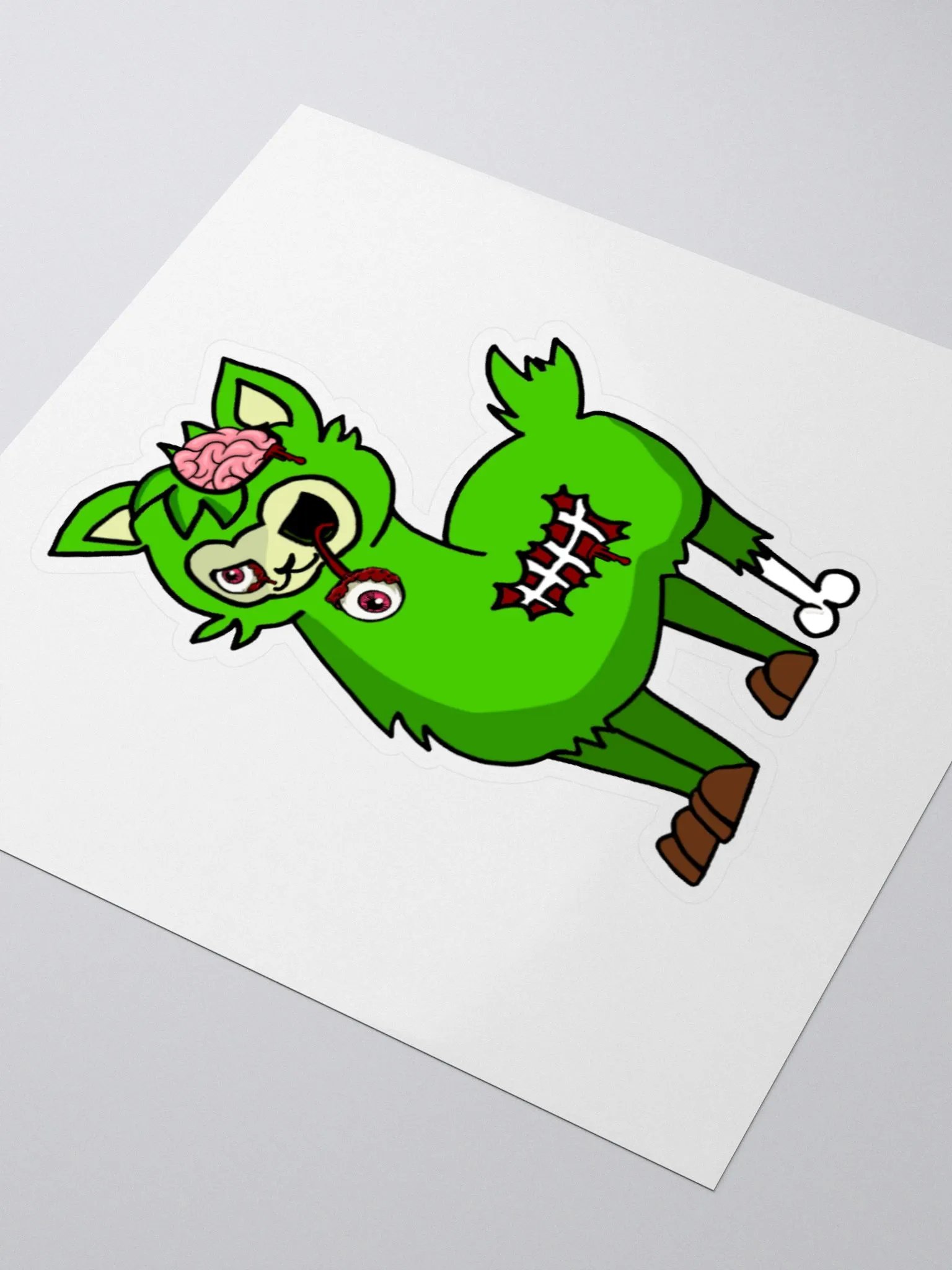 Zombie Alpaca Sticker product image (3)