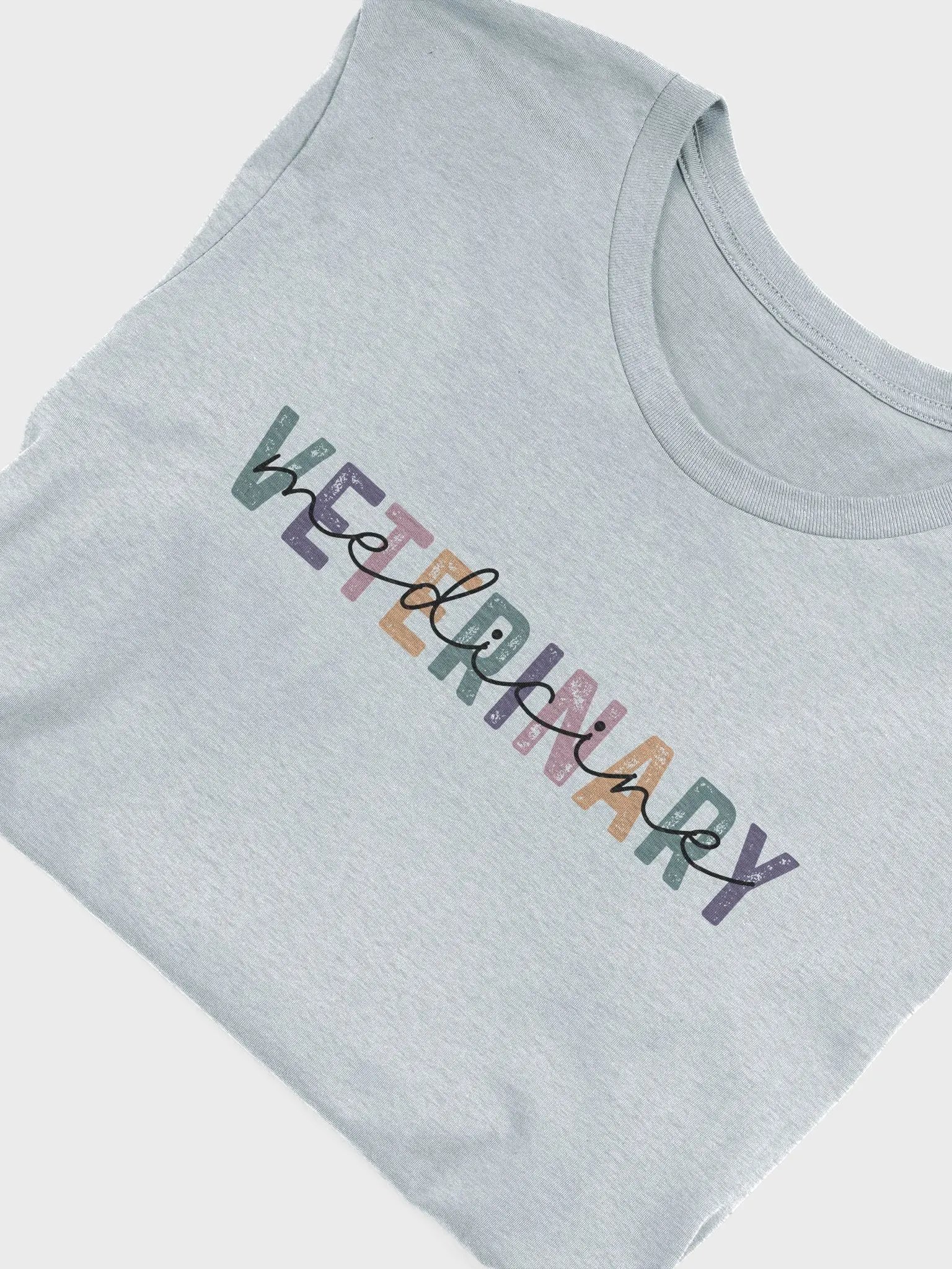 "Veterinary Medicine - Pastel Colors" t-shirt (Light background) product image (3)