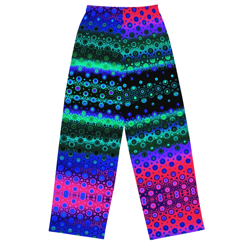 Abstract Multicoloured Pattern Unisex Wide Leg Trousers product image (10)