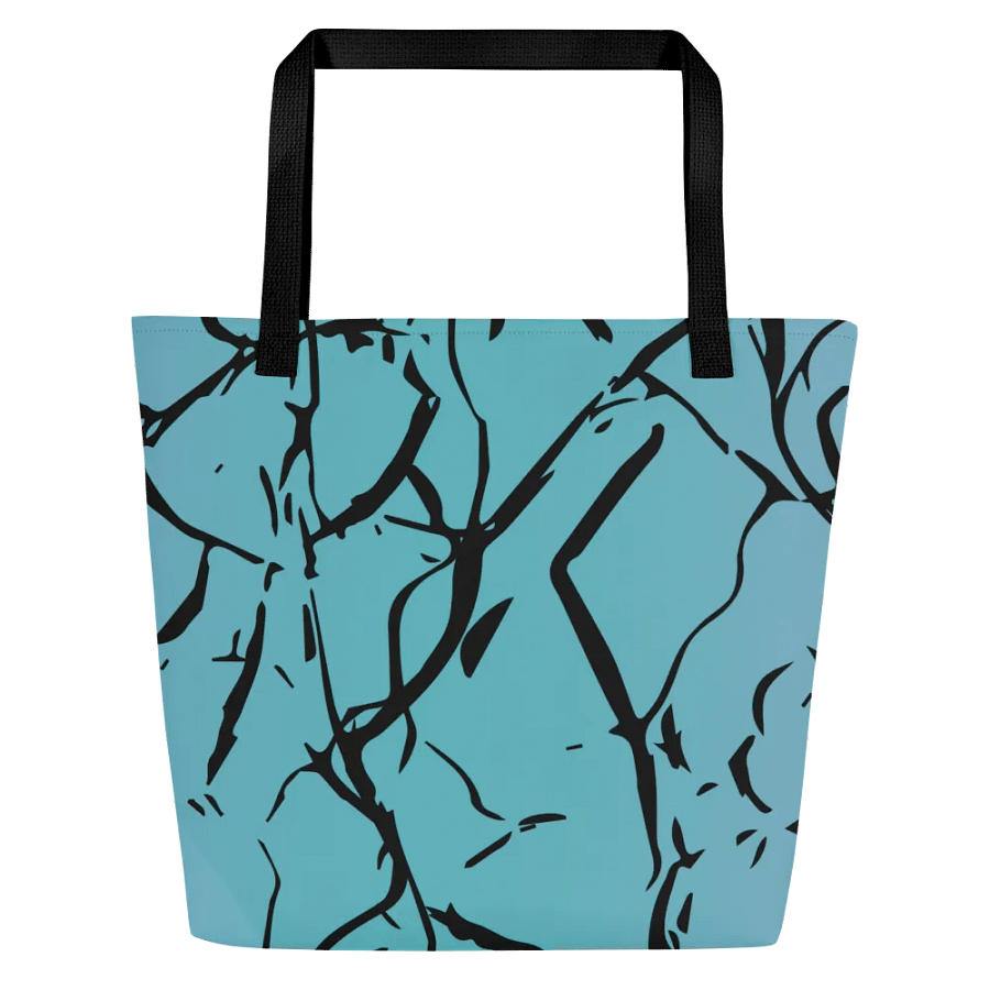 Blue Enigma/All-Over Print Large Tote Bag w/ Pocket by Sublicolor product image (1)