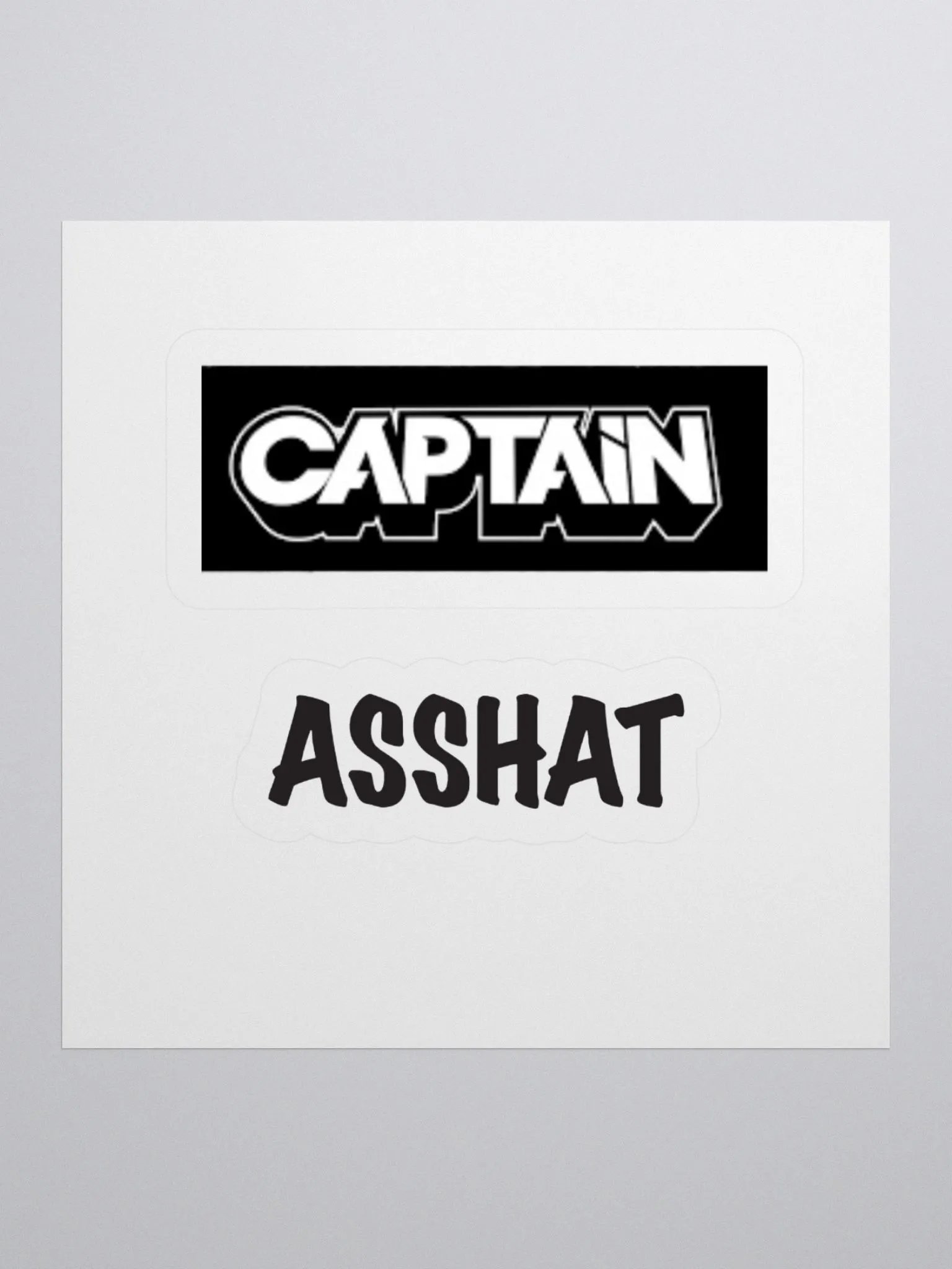 Captain Asshat Stickers product image (1)