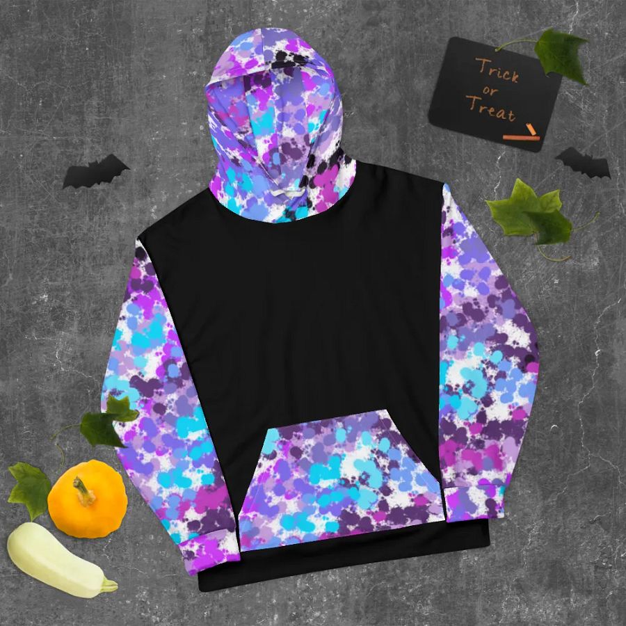 Purple And Black Splotch Hoodie product image (10)