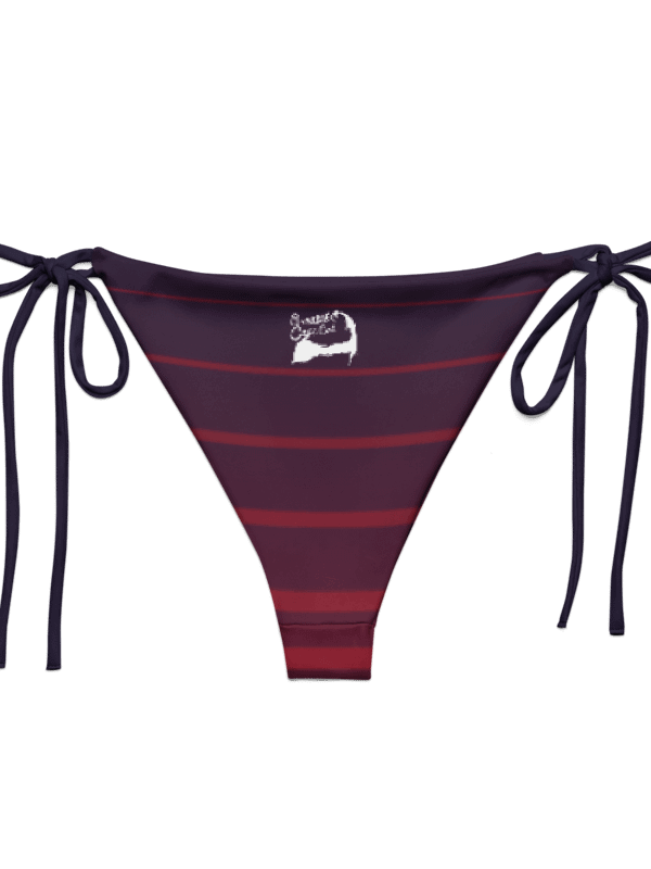 Purple Stripes String Bikini BOTTOM– BOURNE to Cape Cod™ | White Logos product image (2)