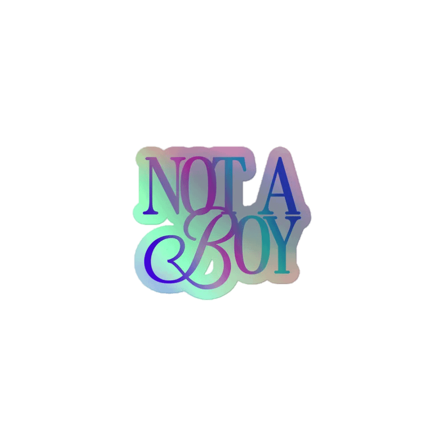 Not A Boy - Holo Sticker product image (1)