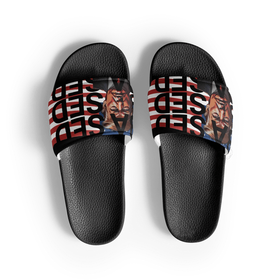 BASED American Flag Mugshot ~Men's Slide's~ product image (1)