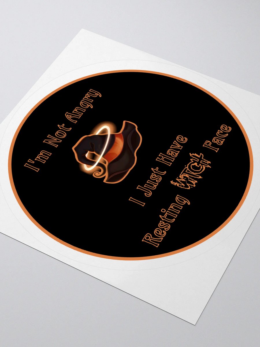Resting Witch Face Sticker product image (3)