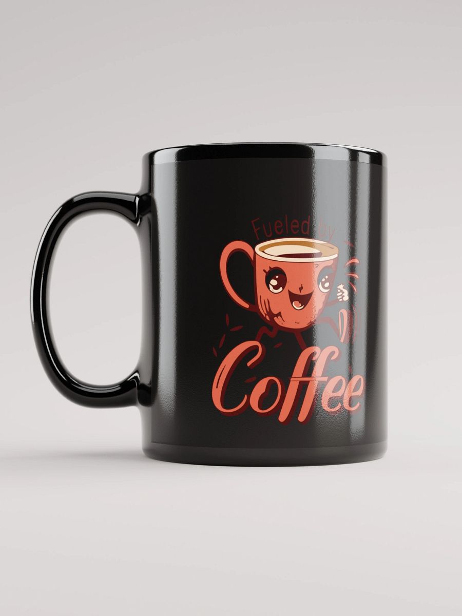Happy Coffee Friends Black Glossy Mug product image (5)