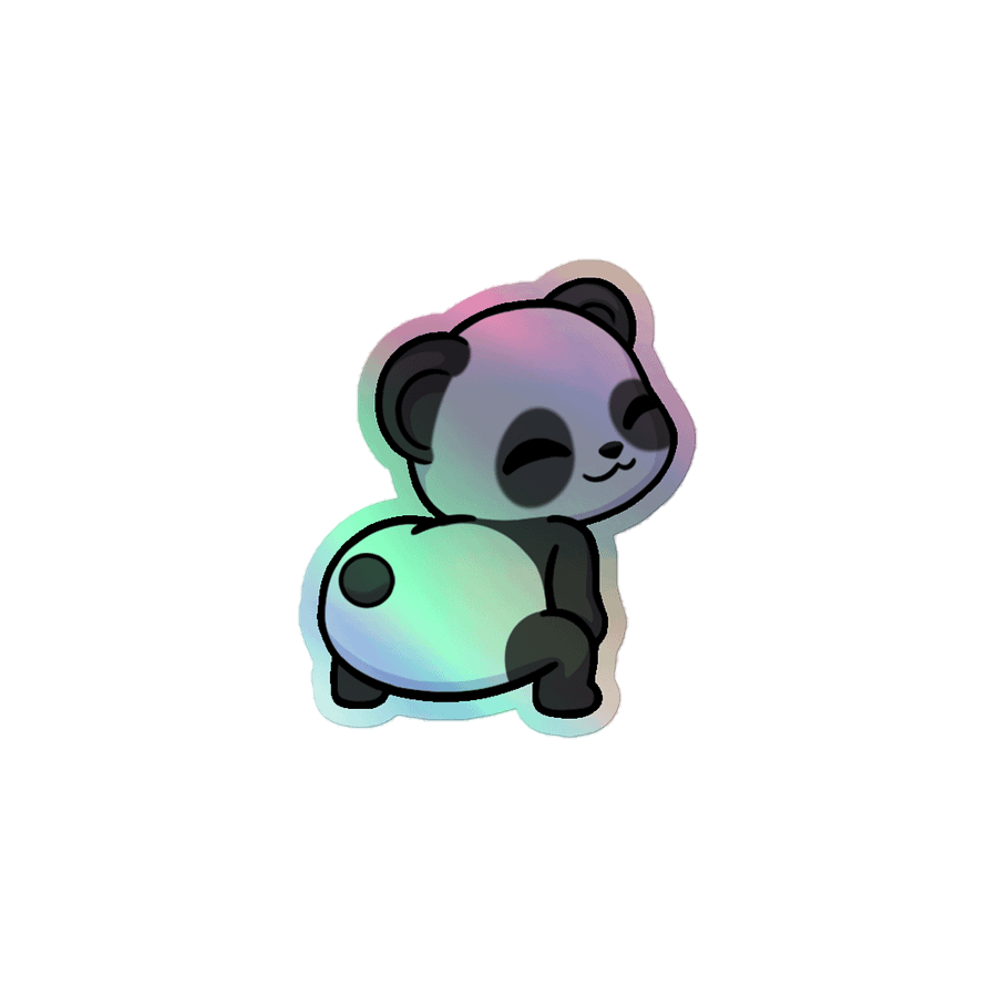Panda Twerk Holographic Sticker product image (1)