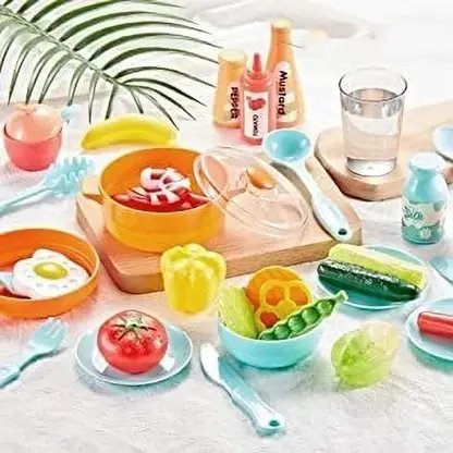 Kitchen Set for Kids Girl 42-Piece , Smoky, Music,Real Water Tap product image (5)