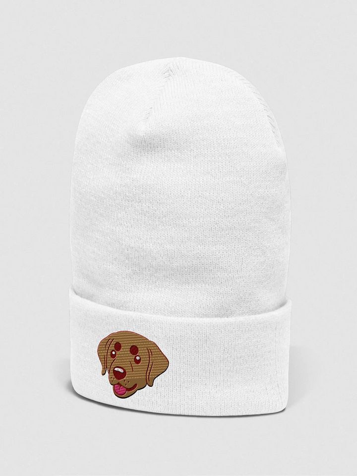 Smiling Labrador Retriever Pup Embroidered Beanie product image (2)