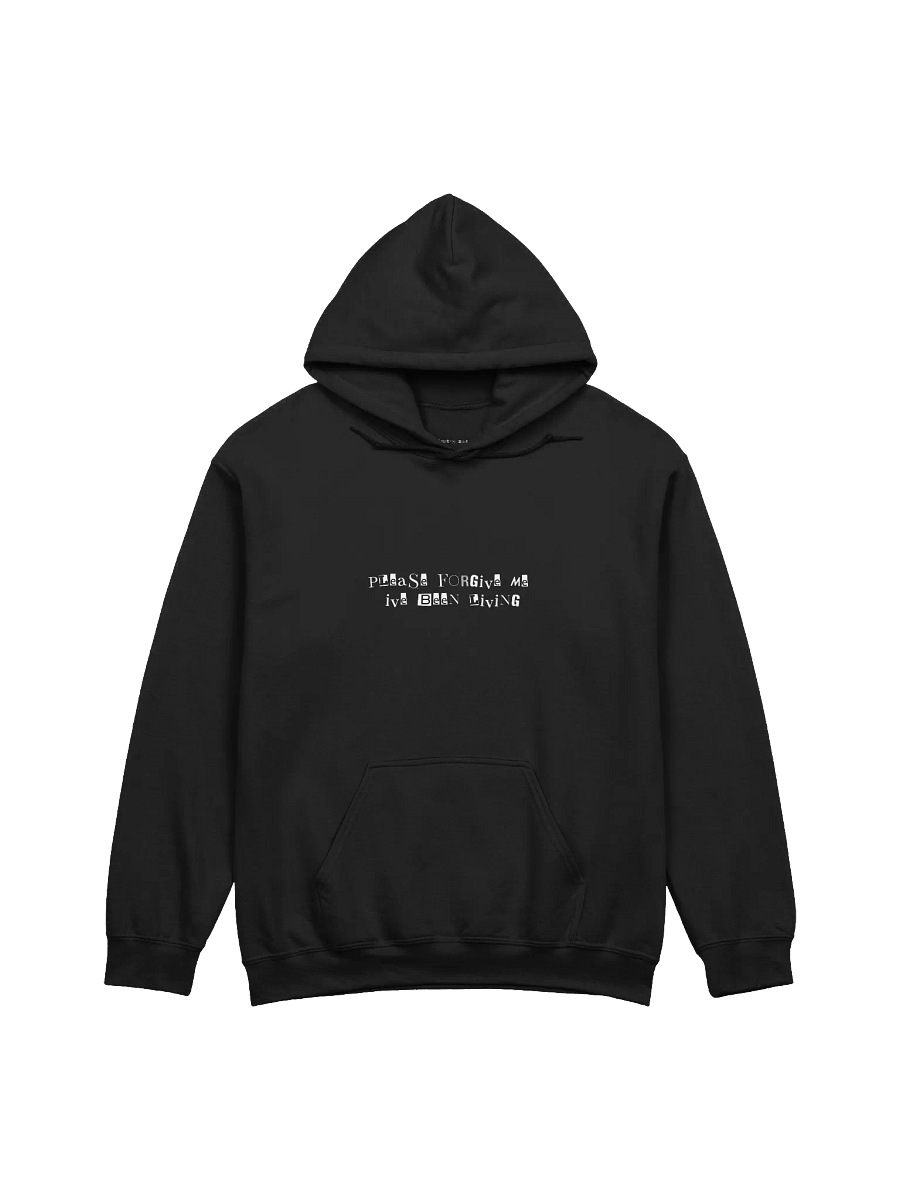 Please Forgive Me Lyric Hoodie – Black & Red product image (1)
