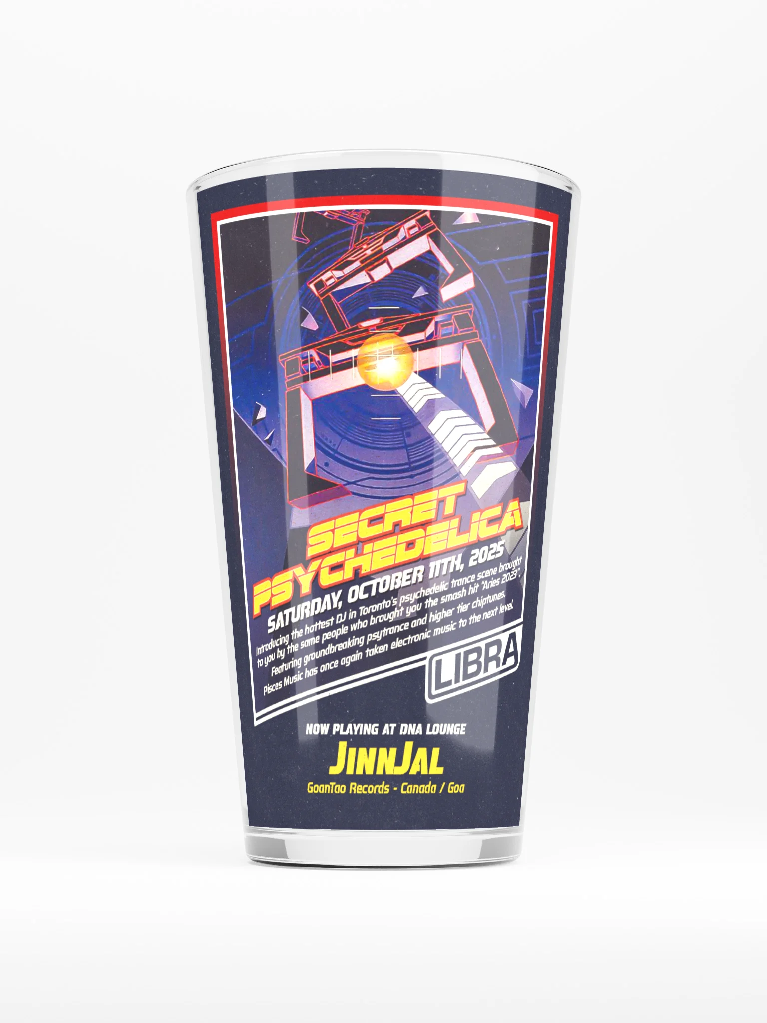 Libra 2025 Shaker Pint Glass product image (1)