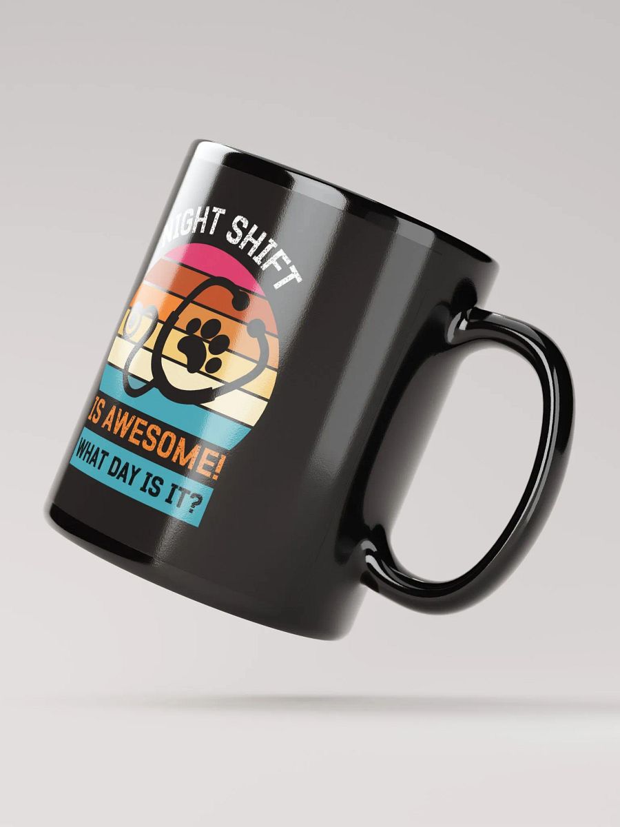 "NIGHT SHIFT-veterinary" back glossy mug product image (3)