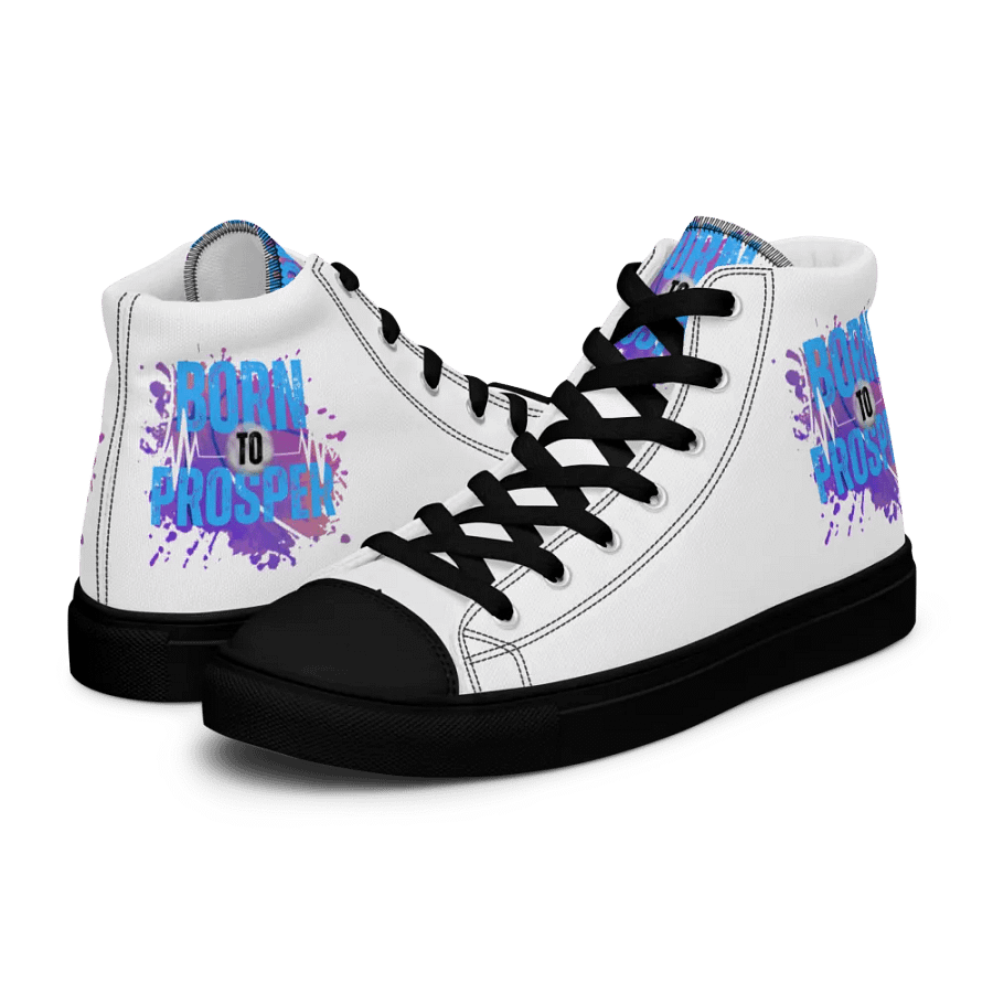 Retro Born to Prosper Splash High Tops product image (10)